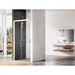 Ravak Matrix 0WLG0100Z1 drzwi prysznicowe 120 cm rozsuwane biały połysk/szkło przezroczyste