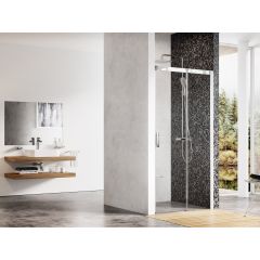 Ravak Matrix 0WPG0C00Z1 drzwi prysznicowe 120 cm rozsuwane aluminium połysk/szkło przezroczyste