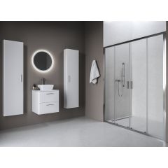 Ravak Blix II 0YMK0C00Z1 drzwi prysznicowe 200 cm rozsuwane aluminium połysk/szkło przezroczyste