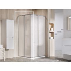 Ravak Supernova 14V30UO211 drzwi prysznicowe 75 cm rozsuwane satyna mat/tworzywo polistyren