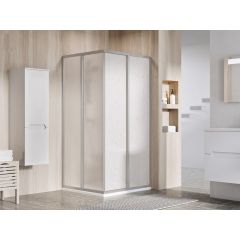 Ravak Supernova 14V40UO211 drzwi prysznicowe 80 cm rozsuwane satyna mat/tworzywo polistyren