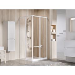 Ravak Supernova 14V701O2Z1S kabina prysznicowa 90x90 cm kwadratowa biały połysk/szkło przezroczyste
