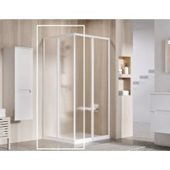 Ravak Supernova 14V701O2ZG drzwi prysznicowe 90 cm rozsuwane biały połysk/