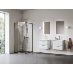 Ravak Blix II 1LM40C00Z1 kabina prysznicowa 80x80 cm kwadratowa aluminium połysk/szkło przezroczyste