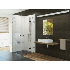 Ravak Brillant 1UV77A00Z1 kabina prysznicowa 90x90 cm kwadratowa chrom połysk/szkło przezroczyste