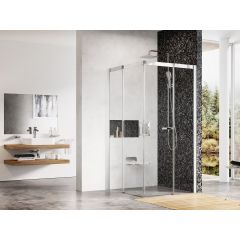 Ravak Matrix 1WV77C00Z1 kabina prysznicowa 90x90 cm kwadratowa aluminium połysk/szkło przezroczyste