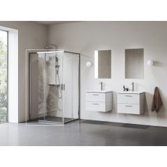Ravak Blix II 1XMA0C00Z1 drzwi prysznicowe 100 cm rozsuwane aluminium połysk/szkło przezroczyste