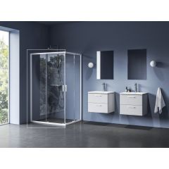 Ravak Blix II 1XMG0E00Z1 drzwi prysznicowe 120 cm rozsuwane biały mat/szkło przezroczyste