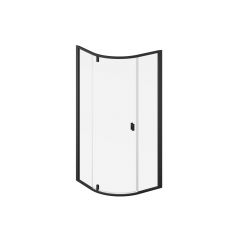 Ravak Nexty 3O677300Z1 kabina prysznicowa 90x90 cm półokrągła czarny mat/szkło przezroczyste