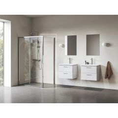Ravak Blix II 9BMA0C00Z1 ścianka prysznicowa 100 cm aluminium połysk/szkło przezroczyste