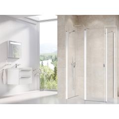 Ravak Chrome 9QVA0100Z1 ścianka prysznicowa 100 cm biały połysk/szkło przezroczyste Ravak Chrome 9QVA0100Z1 ścianka prysznicowa 100 cm biały połysk/szkło przezroczyste