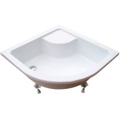 Ravak Sabina GPX11001 brodzik półokrągły 90x90 cm biały