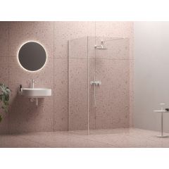 Ravak Walk-In Corner GW1CD4E0SZ1 komplet ścianek 110 cm biały mat/szkło przezroczyste