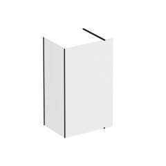 Ravak Walk-In Corner GW1CG430SZ1 komplet ścianek 120 cm czarny mat/szkło przezroczyste