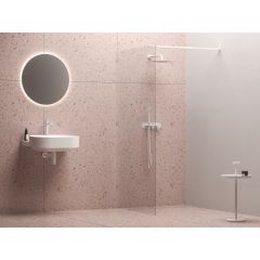 Ravak Walk-In Wall GW9W10E0SZ1 ścianka prysznicowa walk-in 70 cm biały mat/szkło przezroczyste