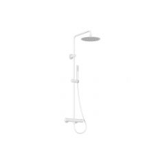 Ravak Spring X070579 zestaw prysznicowy ścienny termostatyczny z deszczownicą biały