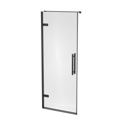 Ravak Cool! X0VV40300Z1 drzwi prysznicowe 80 cm uchylne czarny mat/szkło przezroczyste