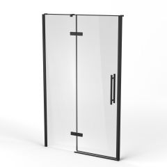 Ravak Cool! X0VVGC300Z1 drzwi prysznicowe 120 cm uchylne czarny mat/szkło przezroczyste