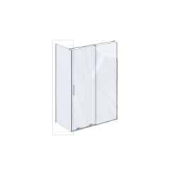 Ravak Roll X90V70C00Z1 ścianka prysznicowa 90 cm chrom połysk/szkło przezroczyste