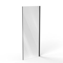 Ravak Cool! X9VV40300Z1 ścianka prysznicowa 80 cm czarny mat/szkło przezroczyste