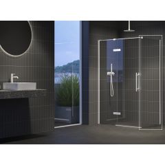 Ravak Cool! X9VV70E00Z1 ścianka prysznicowa 90 cm biały mat/szkło przezroczyste