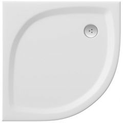Ravak Galaxy Pro Flat XA234411010 brodzik półokrągły 80x80 cm biały