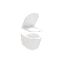 Ravak Flow X01985 miska wc z deską wolnoopadającą wisząca bez kołnierza biały połysk