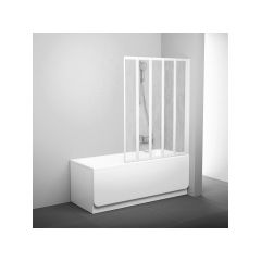 Ravak Supernova 794E010041 parawan nawannowy 113.5 cm 5-częściowy biały połysk/z tworzywa polistyren