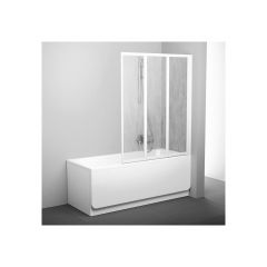 Ravak Supernova 795V010041 parawan nawannowy 130 cm 3-częściowy biały połysk/z tworzywa polistyren