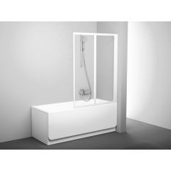 Ravak Supernova 796M0100Z1 parawan nawannowy 105 cm 2-częściowy biały połysk/szkło przezroczyste