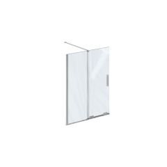 Ravak Roll X786D0C00Z1 parawan nawannowy 110 cm 2-częściowy chrom połysk/szkło przezroczyste