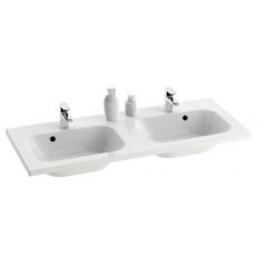Ravak Chrome XJG01112000 umywalka 120x49 cm prostokątna podwójna biała