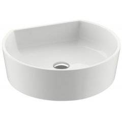Ravak Moon XJN01300001 umywalka 40x35.5 cm półokrągła nablatowa biała