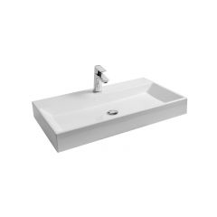 Ravak Natural XJO01280000 umywalka 80x45 cm prostokątna ścienna biała