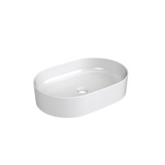 Ravak Ceramic XJX01155001 umywalka 55x37 cm owalna nablatowa biała
