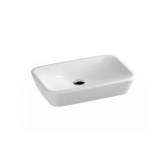 Ravak Ceramic XJX01160002 umywalka 60x40 cm owalna nablatowa biała