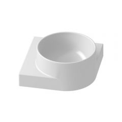 Ravak Yard XJX01228000 umywalka 28x28 cm narożna ścienna-meblowa biała