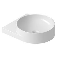 Ravak Yard XJX01240002 umywalka 50x40.5 cm okrągła ścienna-meblowa biała