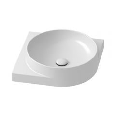 Ravak Yard XJX01245000 umywalka 45x45 cm narożna ścienna-meblowa biała