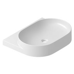 Ravak Yard XJX01260002 umywalka 60.5x50 cm owalna ścienna-meblowa biała