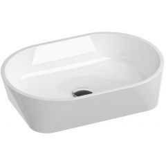Ravak Solo XJX01358000 umywalka 58x40 cm owalna nablatowa biała