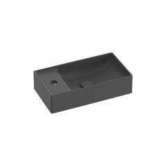 Ravak Veda XJX03240000 umywalka 40x22 cm prostokątna meblowa antracyt