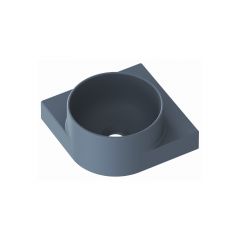 Ravak Yard XJX07228000 umywalka 28x28 cm półokrągła ścienna-meblowa