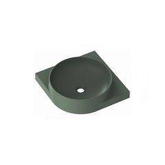 Ravak Yard XJX08045000 umywalka 45x45 cm półokrągła ścienna