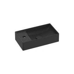 Ravak Veda XJX0D240000 umywalka 40x22 cm prostokątna meblowa czarna