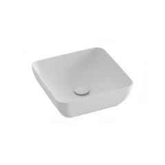 Ravak Uni Slim XJX0E138000 umywalka 38x38 cm kwadratowa nablatowa biała