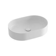 Ravak Ceramic XJX0E155000 umywalka 55x37 cm owalna nablatowa biała