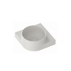 Ravak Yard XJX0O228000 umywalka 28x28 cm półokrągła ścienna