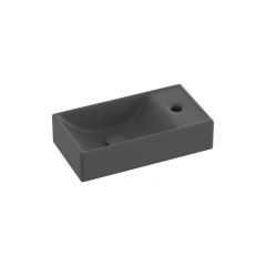 Ravak Veda XJXP3240000 umywalka 40.8x22.2 cm prostokątna ścienna antracyt
