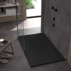 Rea Bazalt REAK3324 brodzik prostokątny 120x80 cm czarny